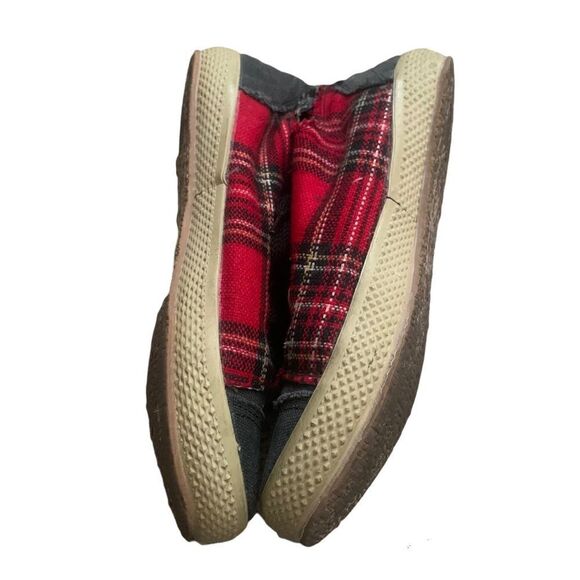 Unbranded Gray & Plaid Canvas Sneakers Size 38 - Picture 8 of 11